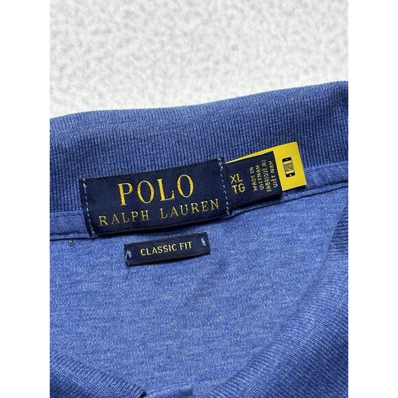 Polo Ralph Lauren Shirt Mens XL Blue Shirt Pony Short Sleeve Classic Fit *SPOT - Picture 4 of 9